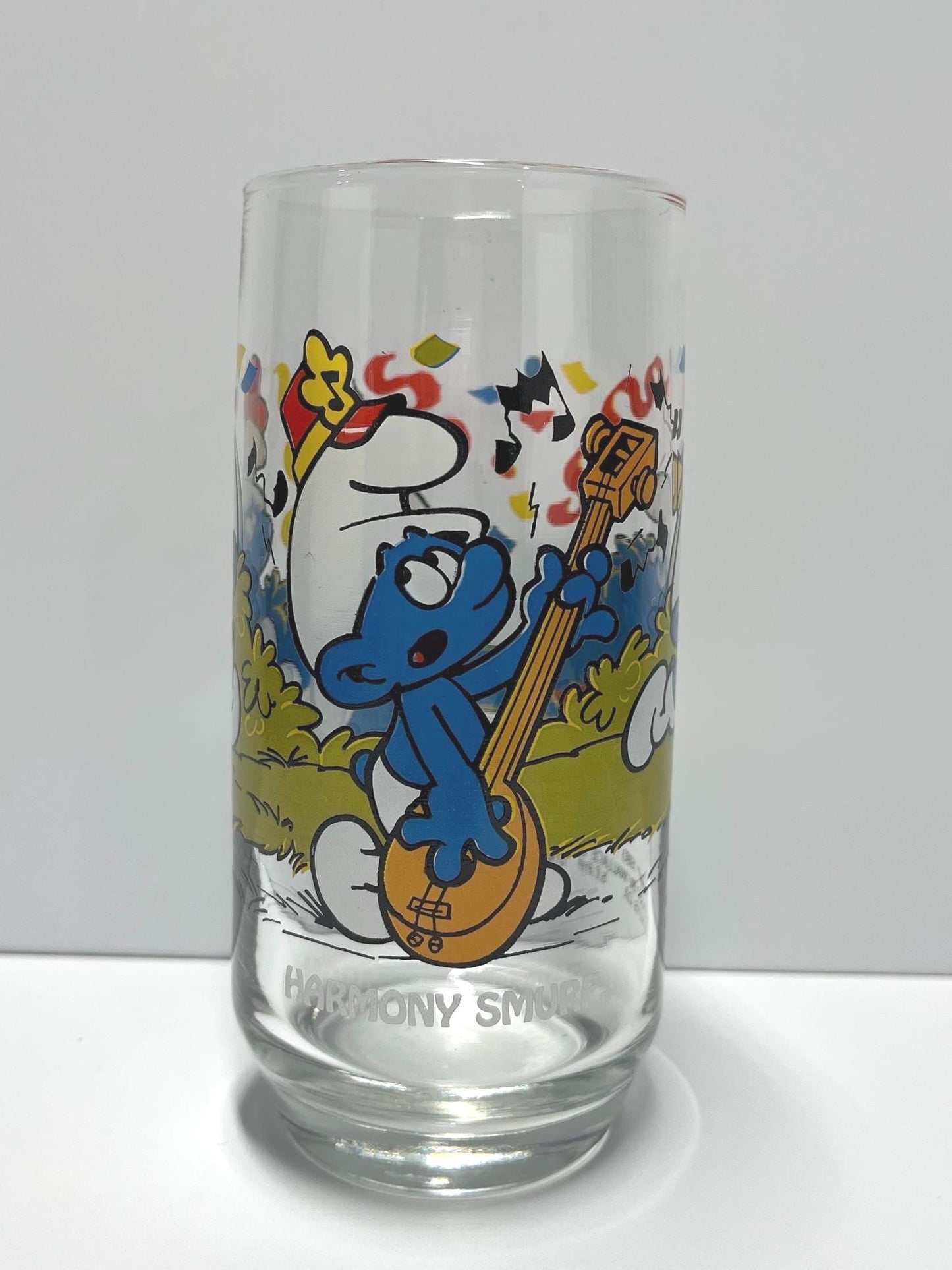 Vintage Harmony Smurf Glass