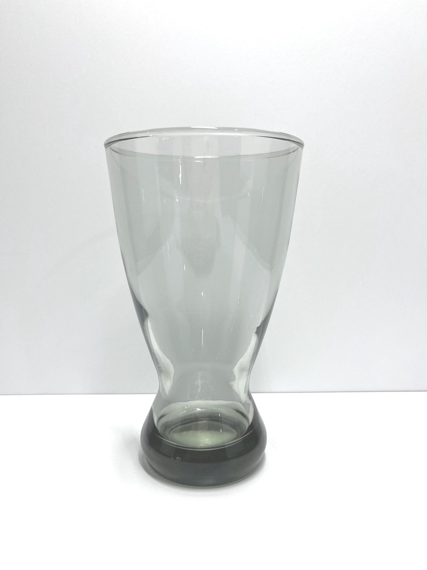 Vintage Pilsner Beer Glasses in Smokey Gray by Libbey, Set of 4.
