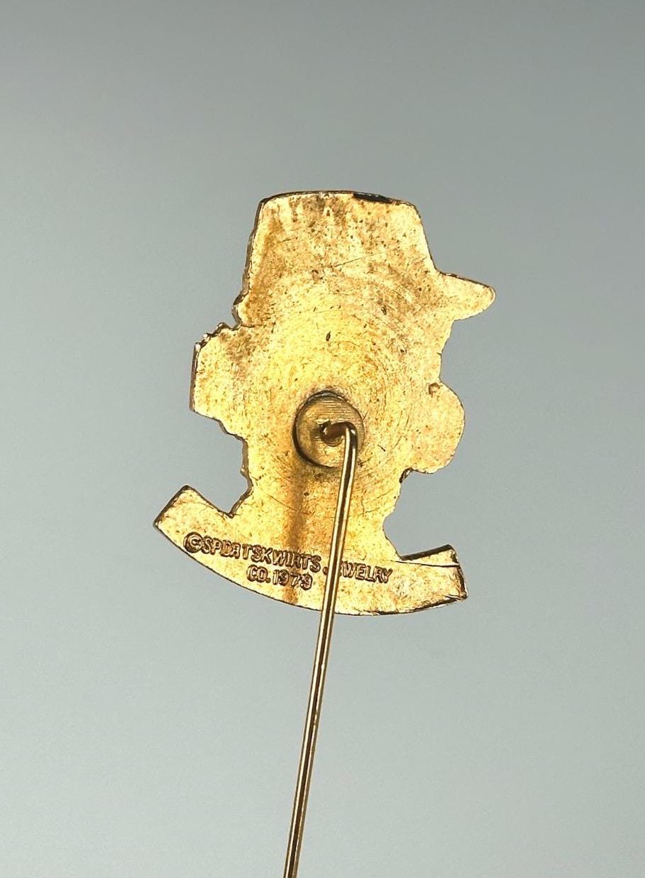 Vintage Brooch Pin of Betsy Base and Made by Sportskwirts Jewelry Co.