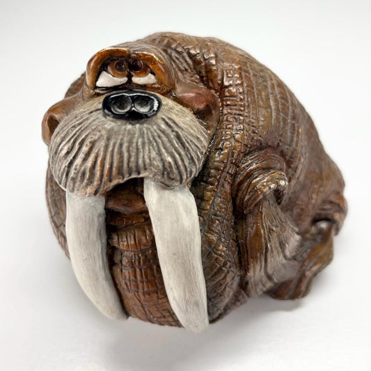 Vintage Figurine of Willard the Walrus from 1985 Beasties of the Kingdom Collection by John Raya