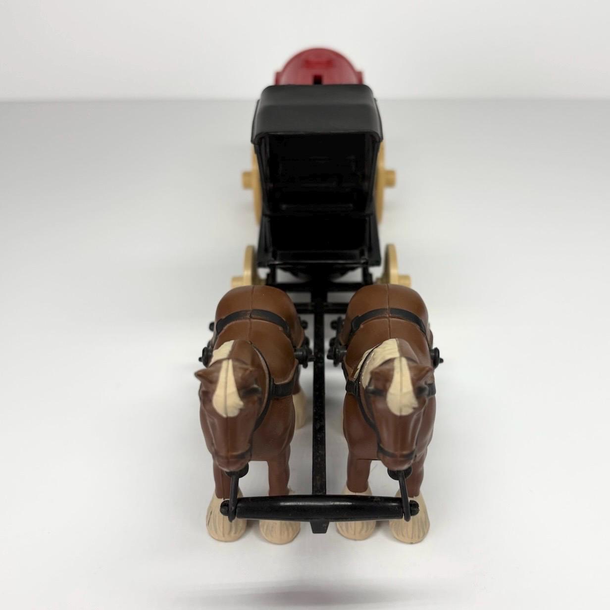 Vintage Piggy Bank of Horse Drawn True Value Carriage