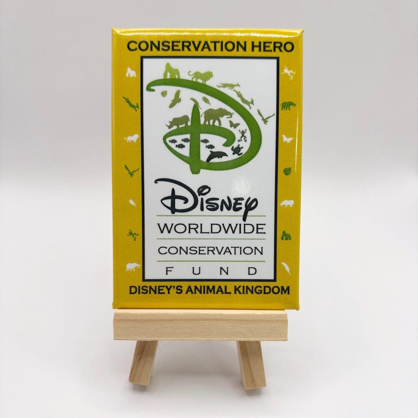 Vintage Disney Conservation Hero Animal Kingdom Pin Backing Card