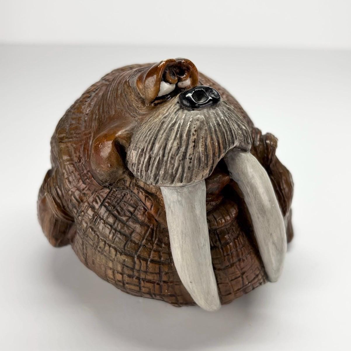 Vintage Figurine of Willard the Walrus from 1985 Beasties of the Kingdom Collection by John Raya