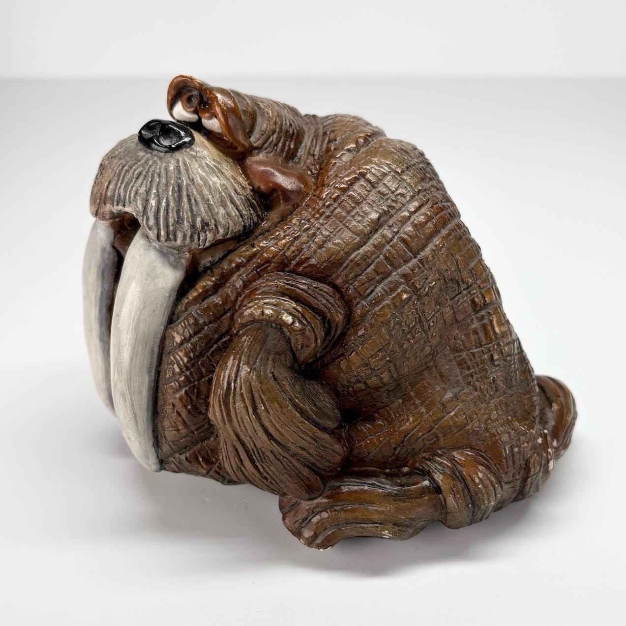 Vintage Figurine of Willard the Walrus from 1985 Beasties of the Kingdom Collection by John Raya