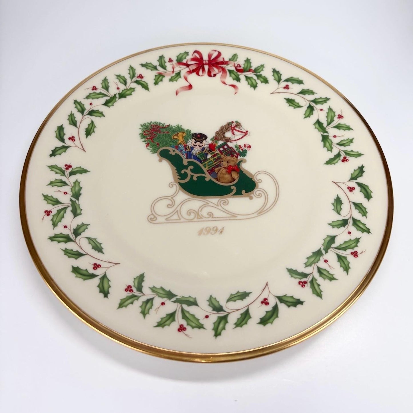 Vintage Lenox Annual Holiday Collector’s Plate 1991 First in Series