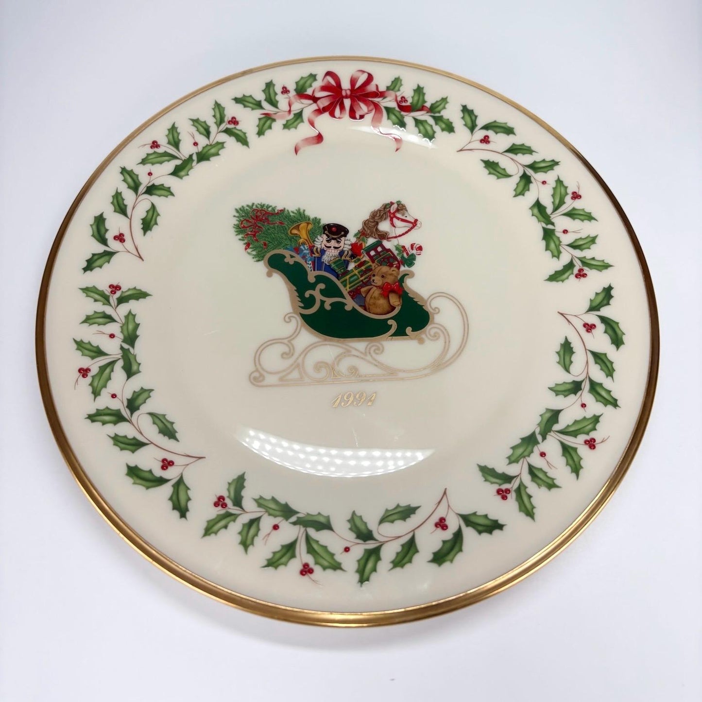 Vintage Lenox Annual Holiday Collector’s Plate 1991 First in Series