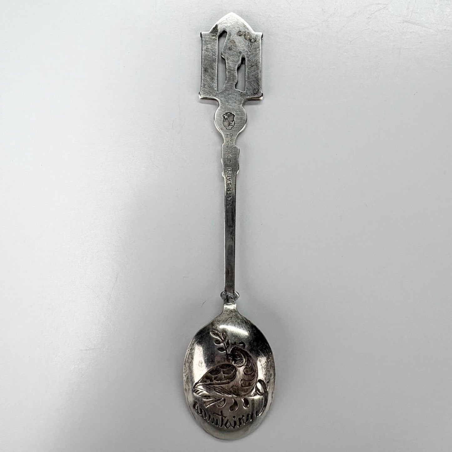 Vintage Silver Plated Christmas Spoons, Holland Souvenir Collection