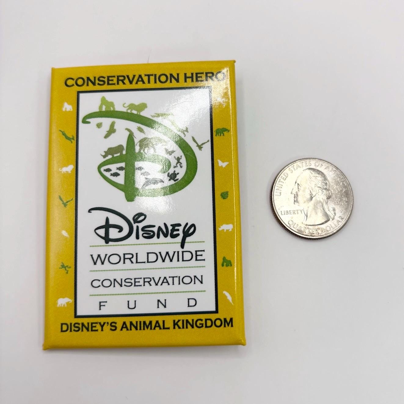 Vintage Disney Conservation Hero Animal Kingdom Pin Backing Card