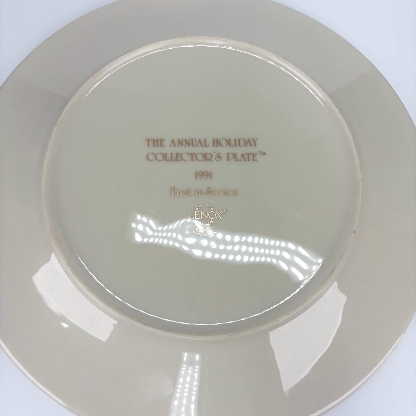 Vintage Lenox Annual Holiday Collector’s Plate 1991 First in Series