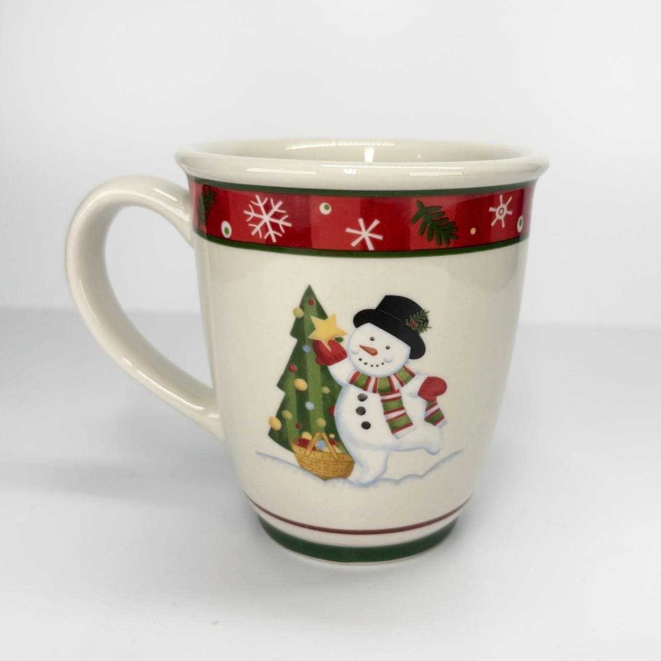 Vintage Longaberger Snowman Christmas Mug New with Original Box