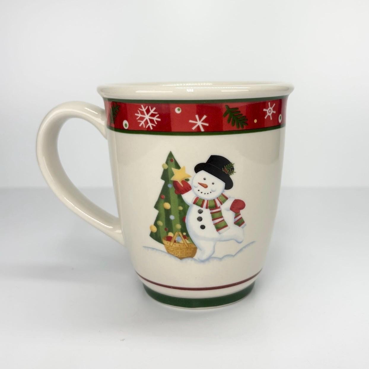 Vintage Longaberger Snowman Christmas Mug New with Original Box