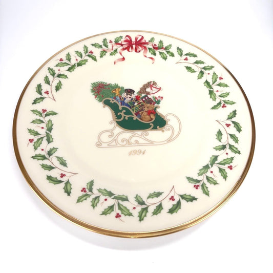 Vintage Lenox Annual Holiday Collector’s Plate 1991 First in Series