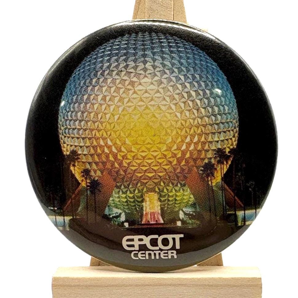 Vintage Disney EPCOT Center Button 1980s