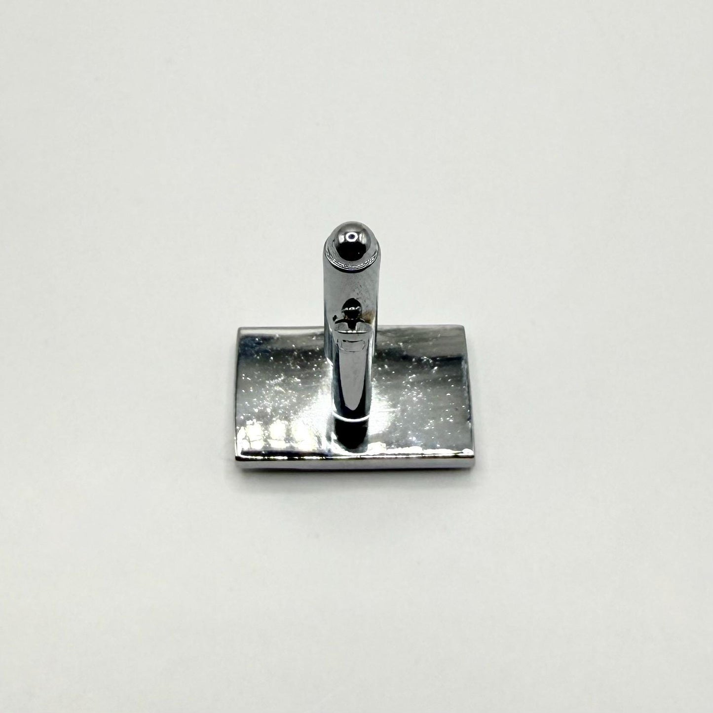 Vintage Silver Tone Cufflinks with Rhinestone Accents.