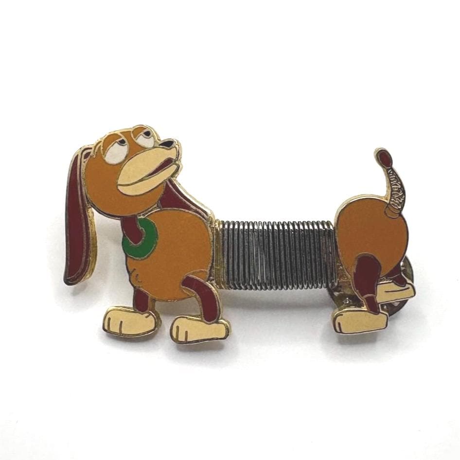 Disney Enamel Trading Pin of Toy Story Slinky Dog with Moving Spring