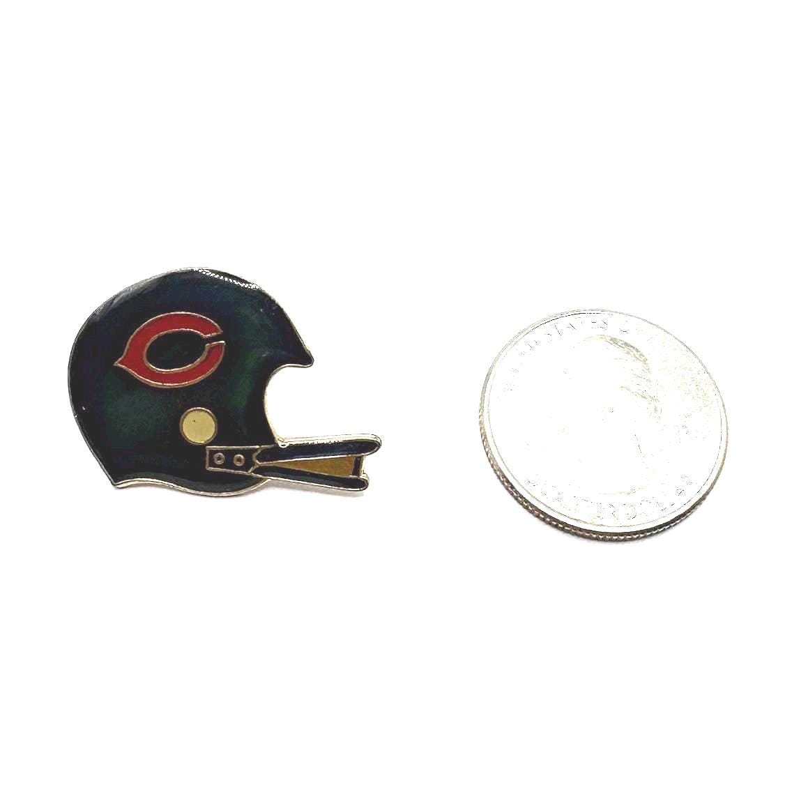 Vintage Chicago Bears Helmet Enamel Lapel Pin NFL Football