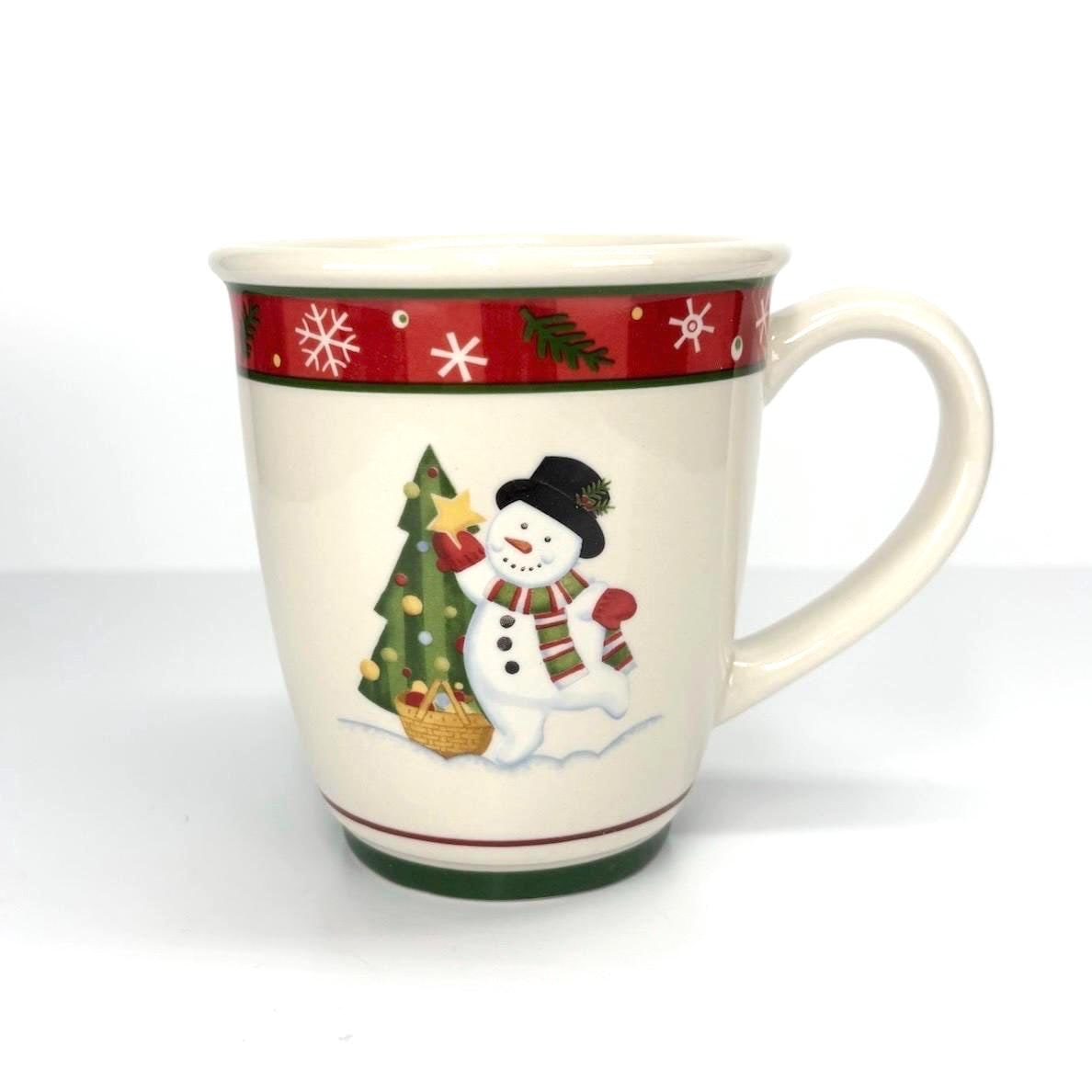 Vintage Longaberger Snowman Christmas Mug New with Original Box